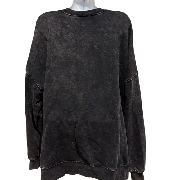 WILD FABLE Manhattan New York Oversized Sweatshirt Black StoneWash Bling Size XL - Picture 6 of 12